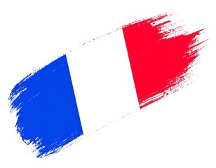 Brushstroke French flag