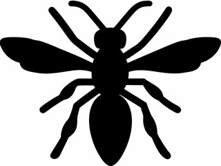 Black and white wasp silhouette, wasp Silhouette, Striking Vector Art, Free Clipart & Stinger Designs, Clipart, Tattoo, Logo, Icon & Insect art Design, Wasp isolated on white background
