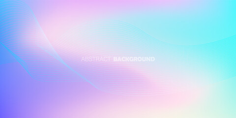 Pastel background with pink blue gradients sky. Soft color gradation banner. Morning, sunset, evening backdrop. Pink clouds in blue sky. eps10