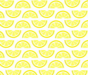 seamless pattern with piece of lemons