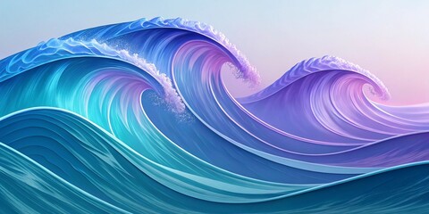 Elegant Abstract Digital Background in HD, Smooth Gradient Art for Commercial Use and Aesthetic Projects

