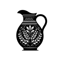 Traditional Pottery Jug 24 Vector Illustration