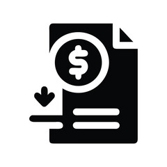 Decreasing Value: Financial Document Showing Falling Profits