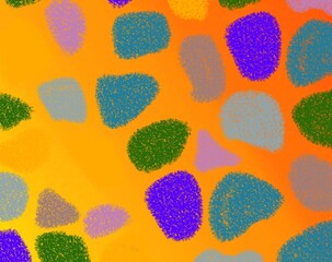 seamless pattern with colorful spots