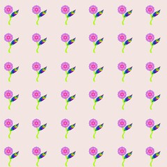 seamless pattern with flower