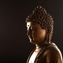 Buddha statue profile