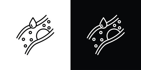 Cholesterol icon collection. Line vector sign, symbol for web and mobile