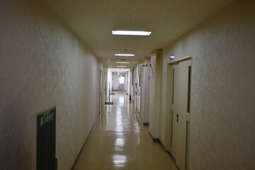 福島県　公民館　廊下
