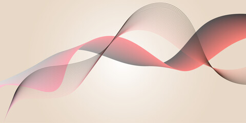 A colorfull webline and valleys is featured 
in an abstract background illustration 