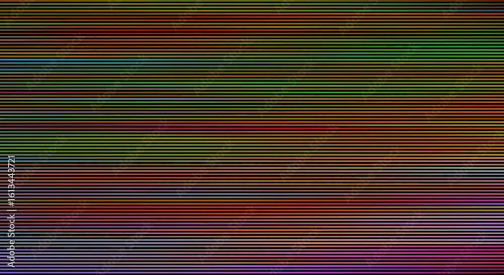 Poster multicolor pattern of display screen scan lines abstract background