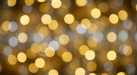 : Golden Bokeh Light Background