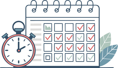 minimal-flat-design-calendar-with-ticking-clock---.eps