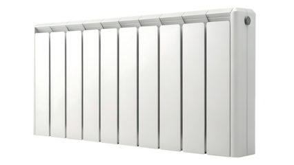 modern electric radiator isolated on white background