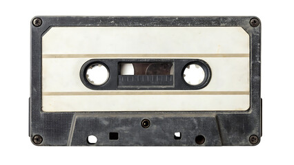 Fototapeta premium old audio tape isolated on white background