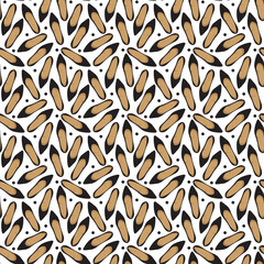 Fashion female shoe pattern. Elegant seamless slipper shoe pattern for chic outfits