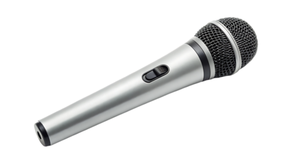 a wireless microphone isolated on white background