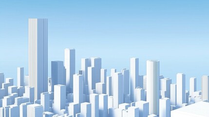 Naklejka premium Stylized Cityscape