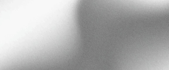 Obraz premium Grainy gradient background, grey black white monochrome abstract noise texture banner backdrop.