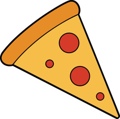 slice of pizza with pepperoni and cheese