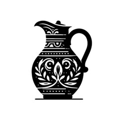 Artistic Clay Jug 28 Vector Illustration