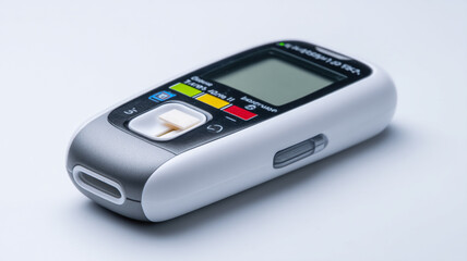 Compact digital glucose checker with color indicators