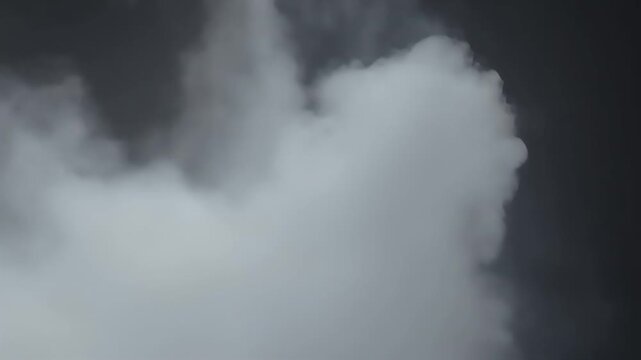 White smoke animation rising smoothly realistic motion black ideal compositing steam fog effects 4K visual cloud fog mist smoke background effect vapour sky atmosphere dramatic mask misty overlay