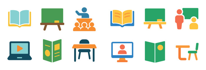 Colorful Education Icons