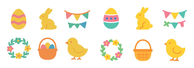 Easter Icon Set