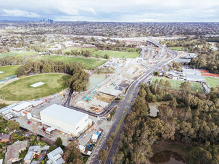 North East Link Under Construction in Melbourne Australia