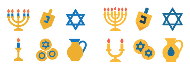 Hanukkah Icon Set
