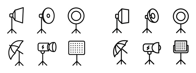 Photo Studio Icon Set