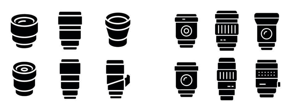 Fototapeta Camera Lens Icons