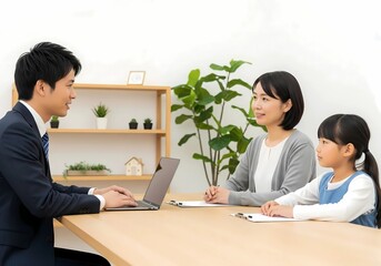 学習計画の提案をする講師