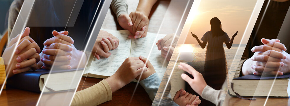 Christian Religion concept background. card design template.	