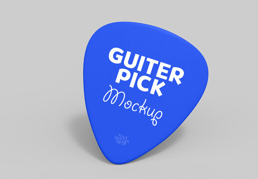 Plastic Triangle Guitar Pick Mockup