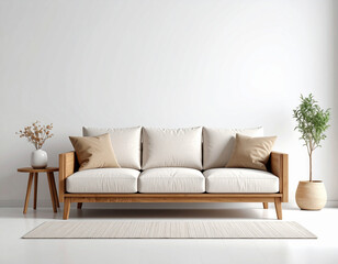 Isolated Contemporary Sofa Design