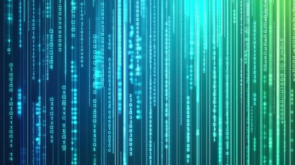 Abstract digital background with binary code