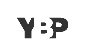 YBP logo design. Initial letter Y B P bold font style for tech startups, consulting, corporate branding. Creative company name, headlines typography identity, trendy logotype.