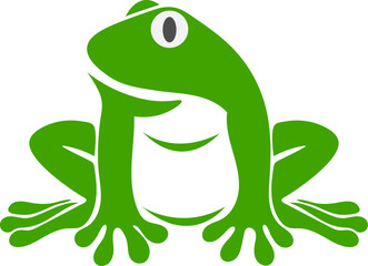frog animal illustration logo