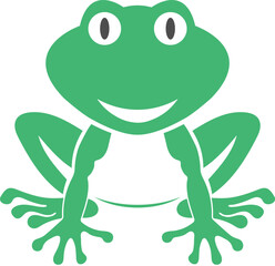 frog animal illustration logo