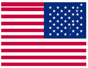 High-Resolution Firefly Illustration of the USA National Flag, a perfectly symmetrical composition representing patriotism and freedom.