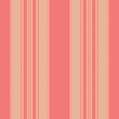 Obraz premium Elegant coral and beige vertical stripes create a sophisticated textile pattern.