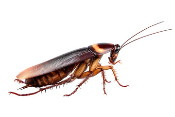 Generated image. A beetle on a shadowless white background
