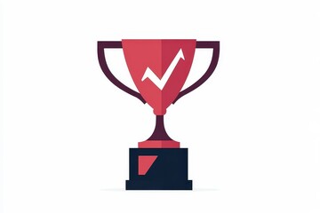 Vibrant Trophy Illustrating Success and Achievement in Competition