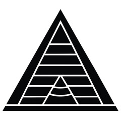 food pyramid vector icon