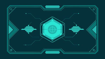 hud overlay soft teal highlights