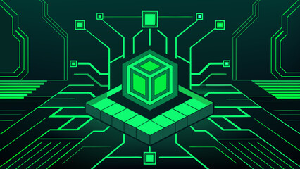 neon green motherboard layout