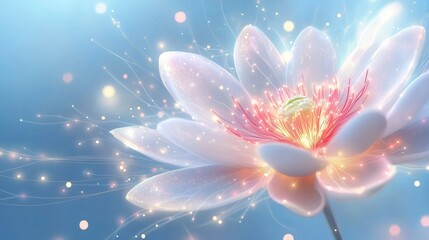 Fototapeta premium Glowing Lotus Flower