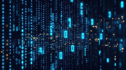 Abstract digital data stream background