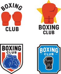 Set of Boxing Club Logo